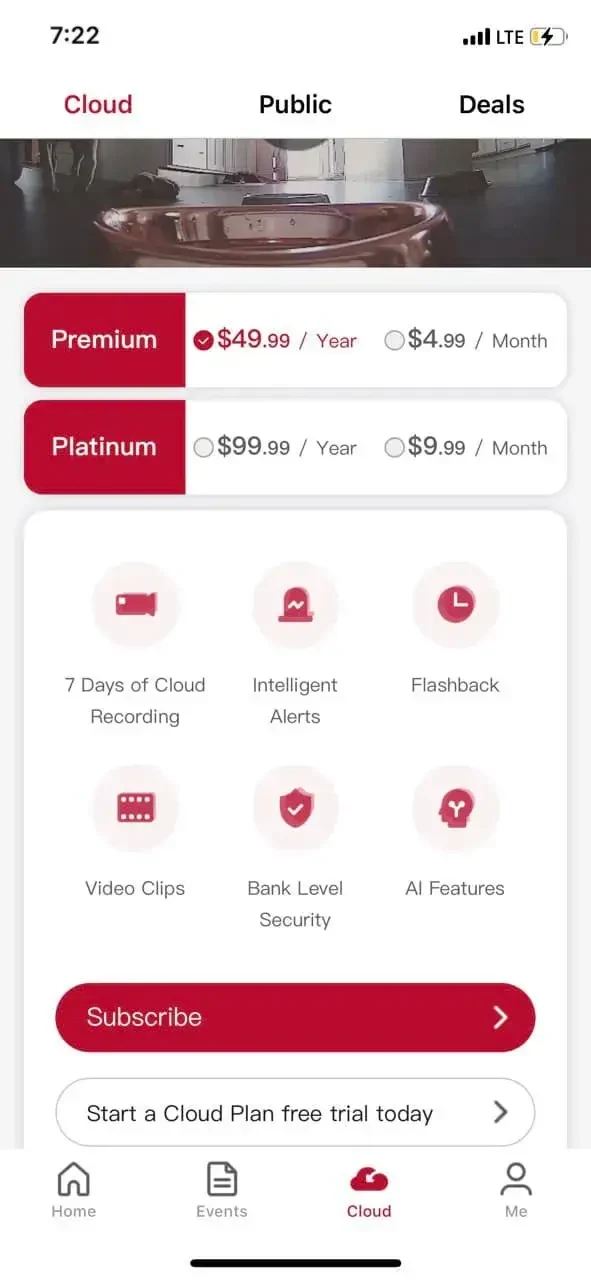 meShare paywall screen