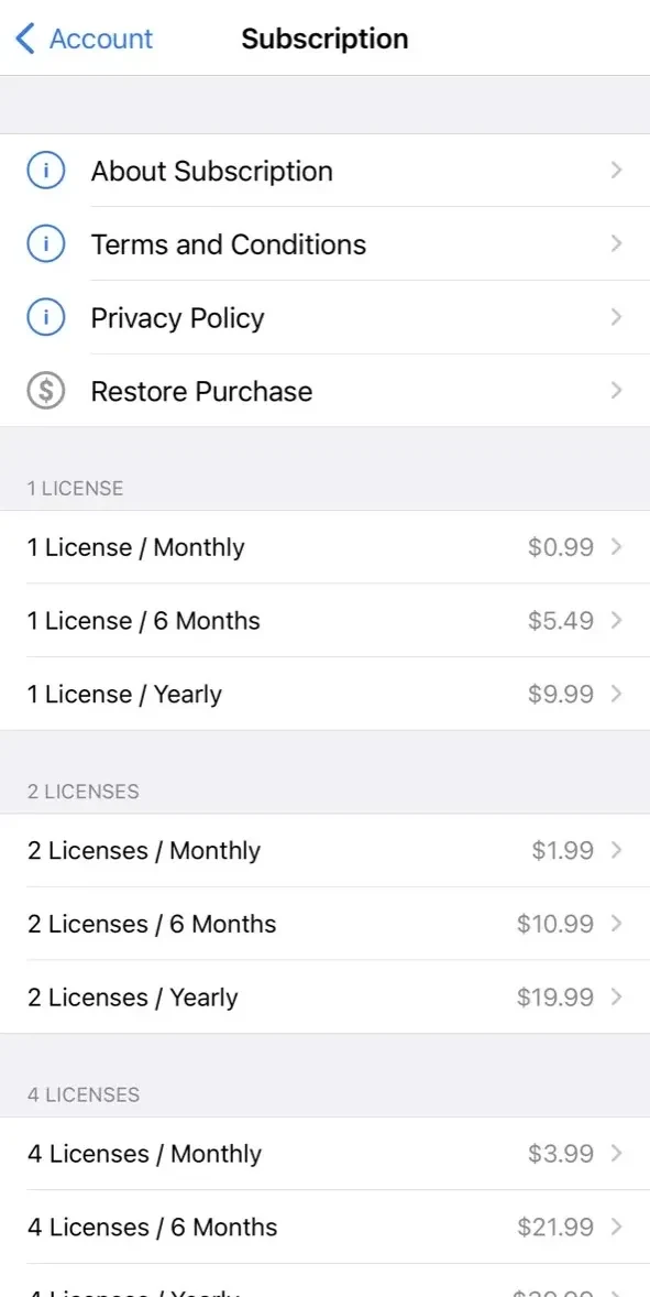 Mildred paywall screen