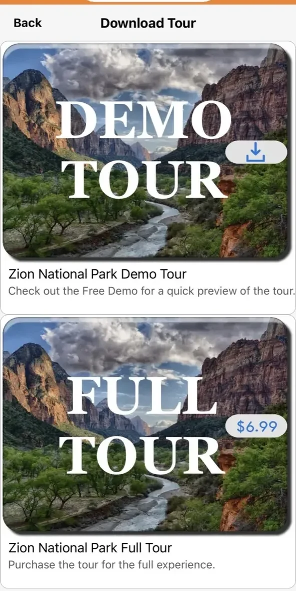 Monument Valley Navajo Guide paywall screen