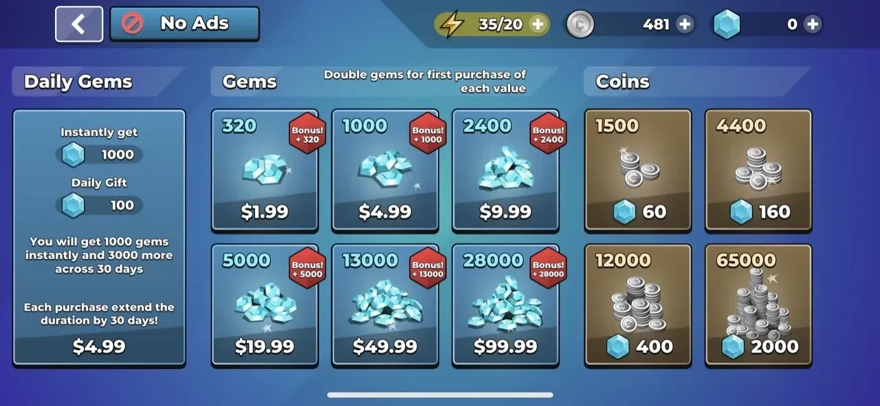Mr Autofire paywall screen
