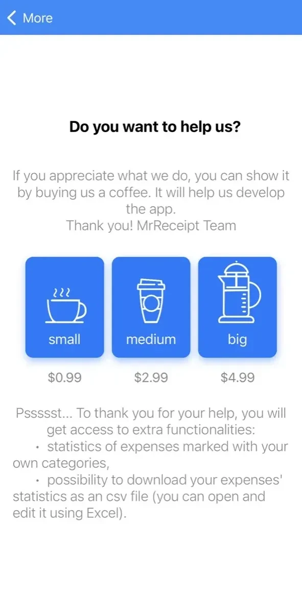 MrReceipt paywall screen