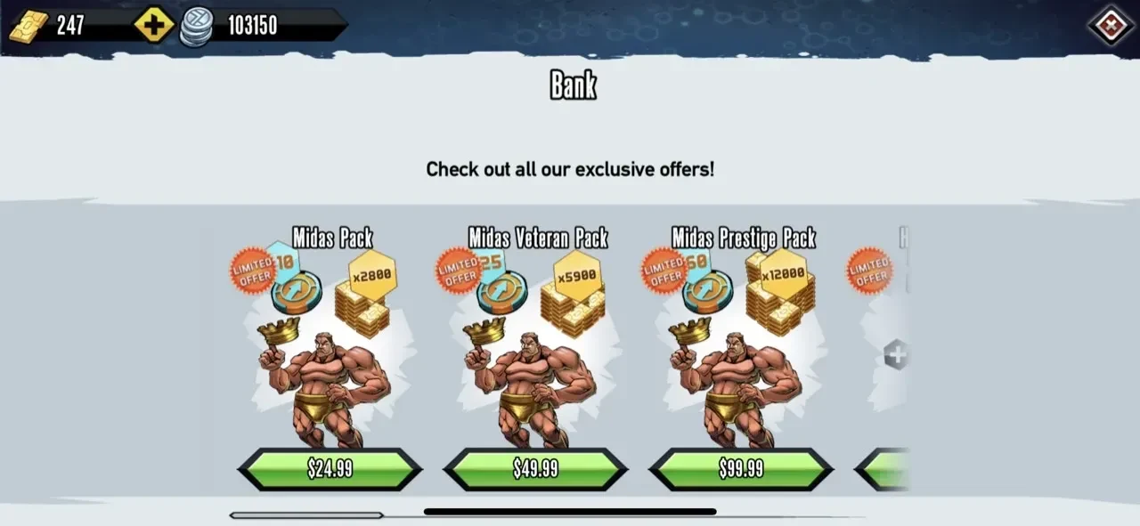 Mutants paywall screen