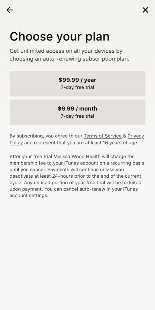 MWH paywall screen