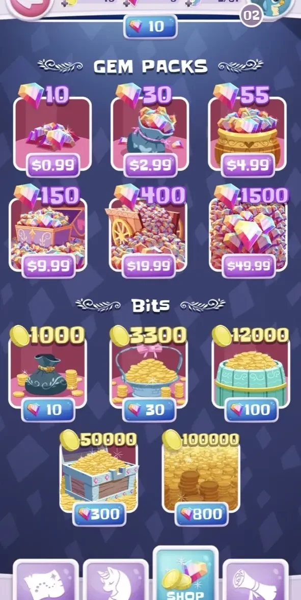 My Little Pony Pocket Ponies paywall screen