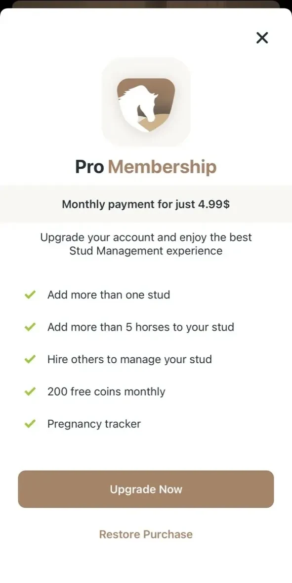 MyStud paywall screen