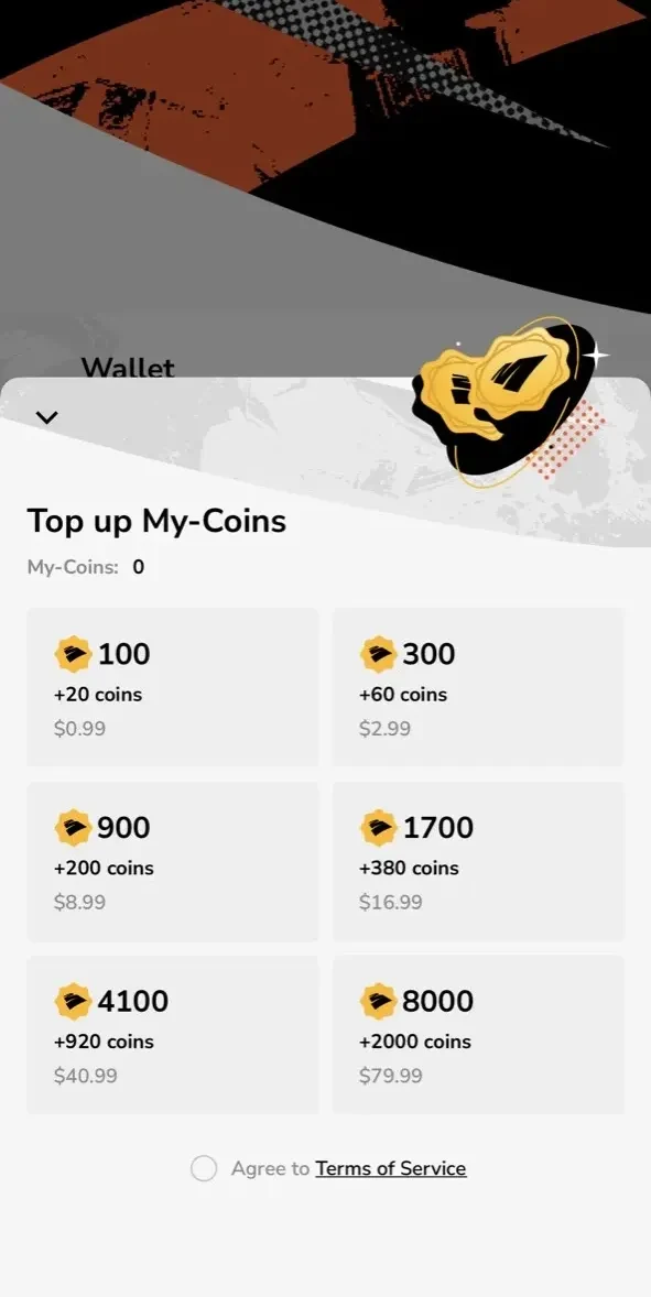 MyTopia paywall screen