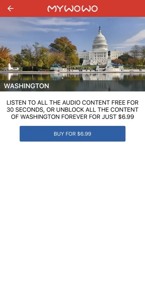 MyWoWo paywall screen
