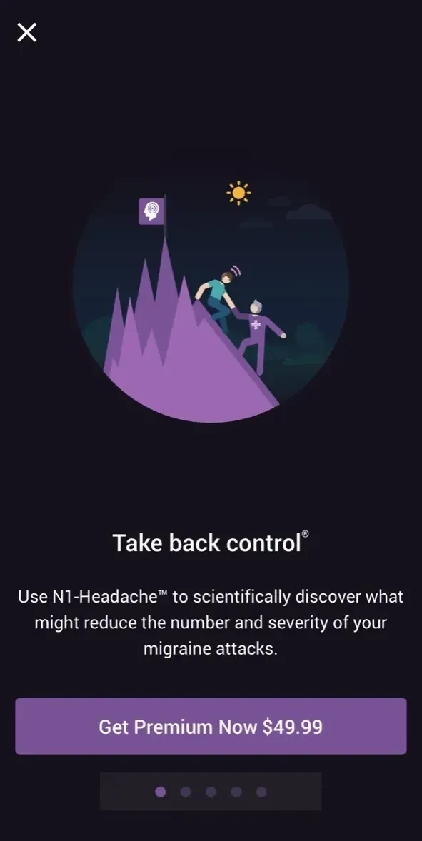 N1 paywall screen