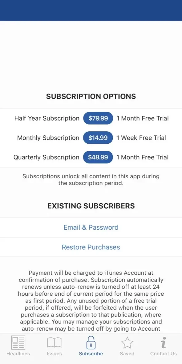 Nashville Business Journal paywall screen