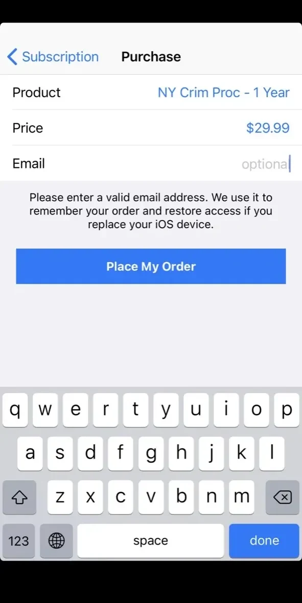 New York Code of Criminal paywall screen