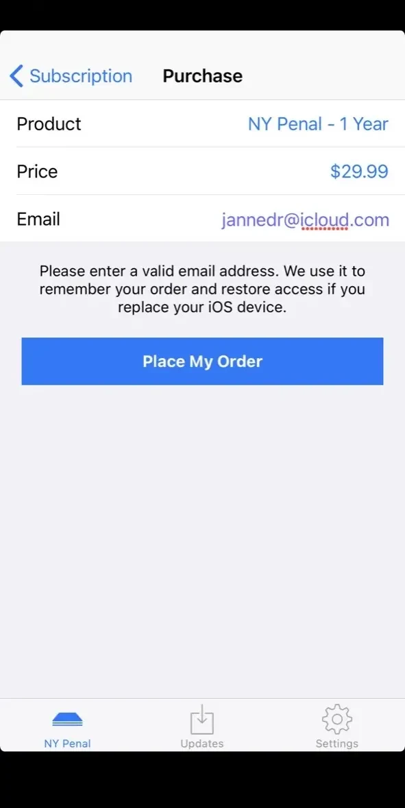New York Penal Code paywall screen