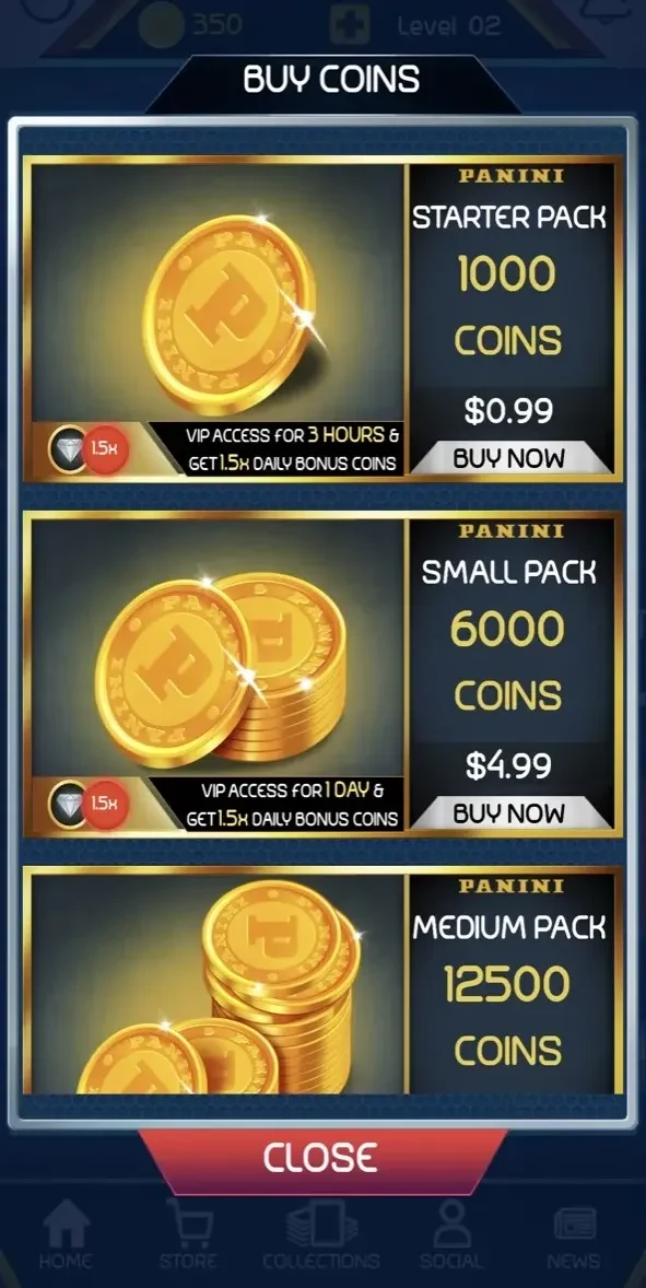 NFL Blitz paywall screen