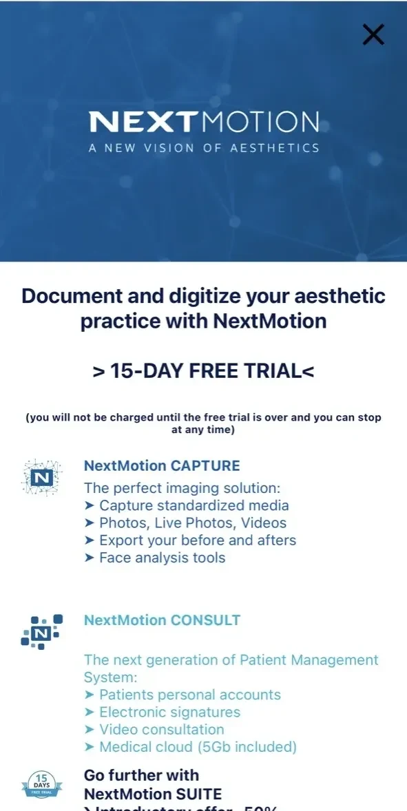 NM Capture paywall screen