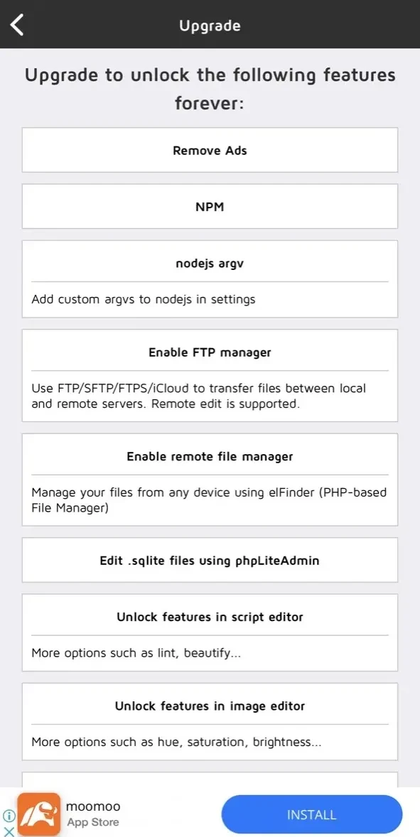 Node.js Lab paywall screen