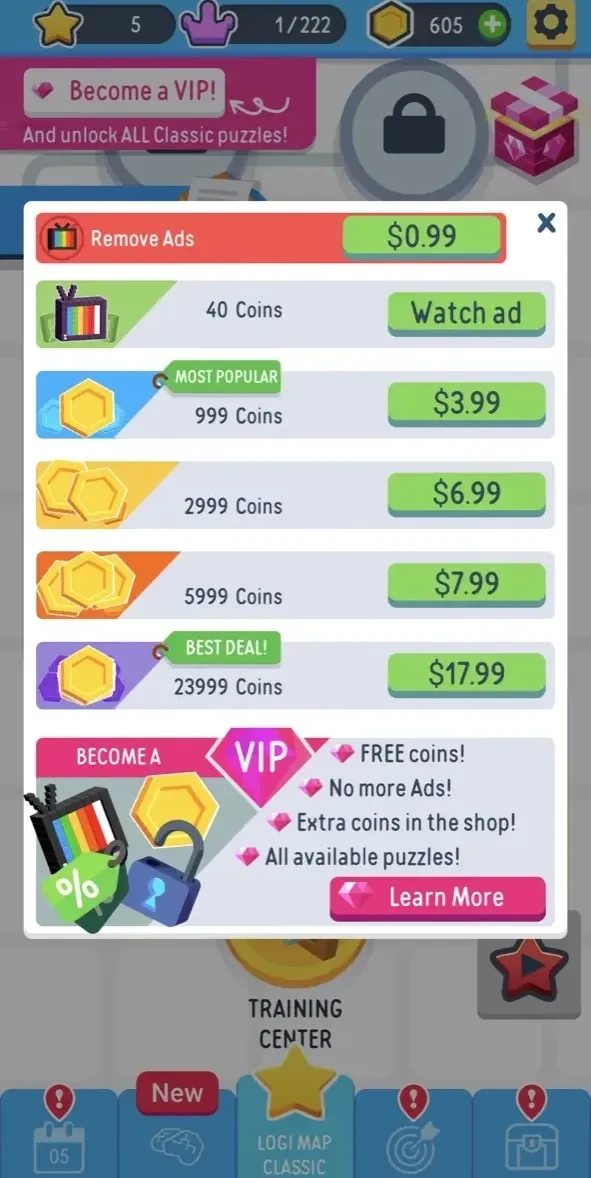 Nonogram paywall screen