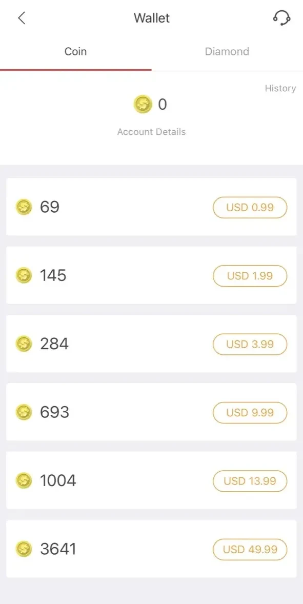 Nonolive paywall screen
