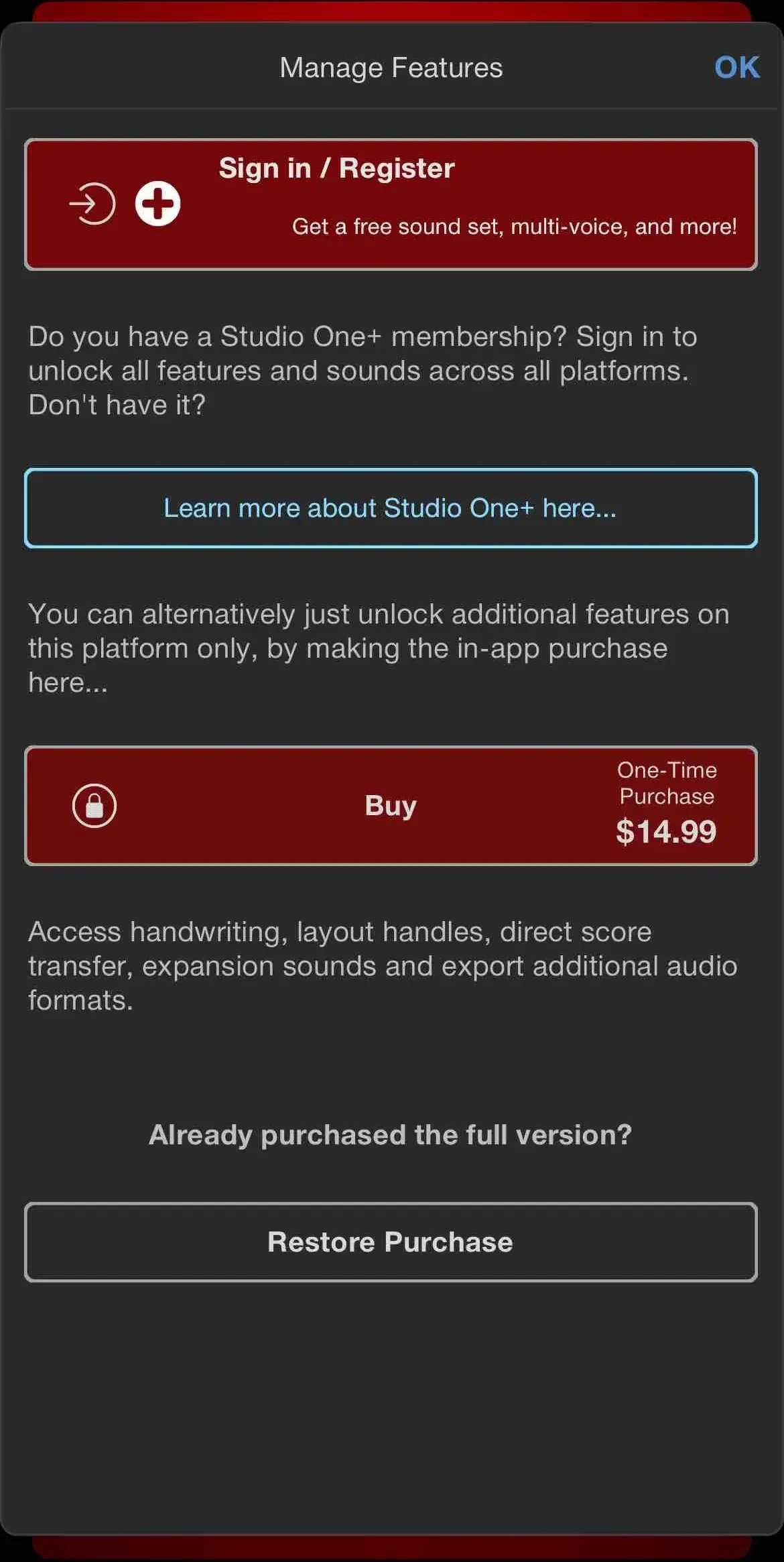 Notion paywall screen