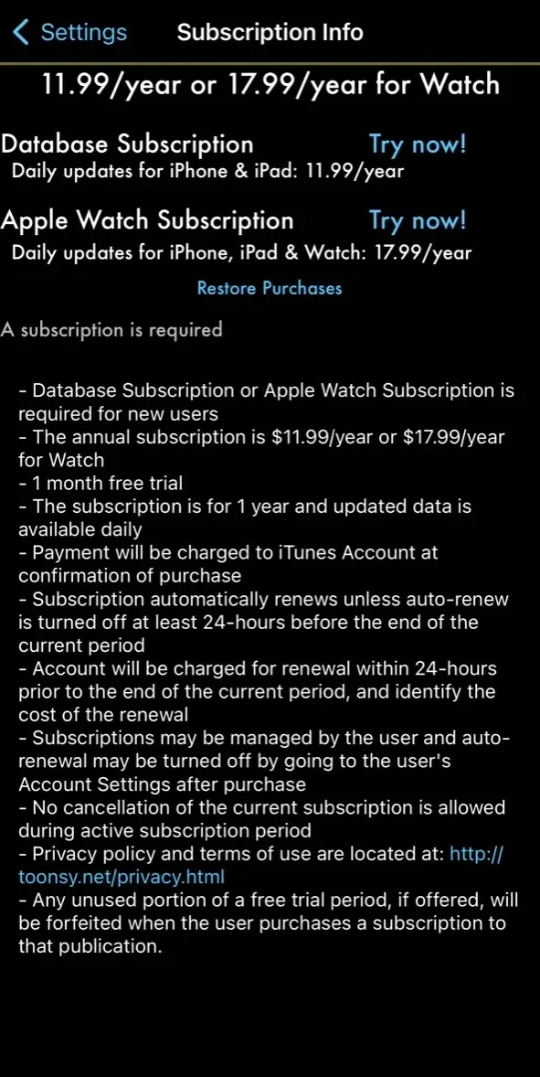 NRST paywall screen