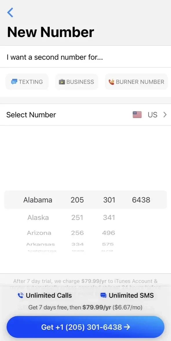 Second Number Line App Numbers paywall screen