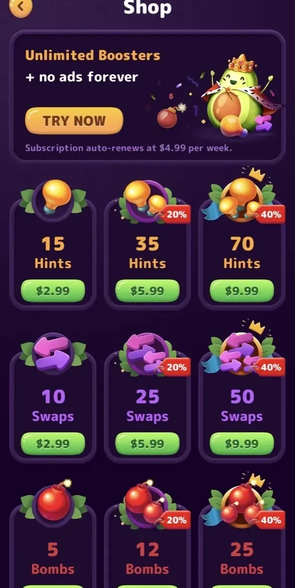 Numberzilla paywall screen