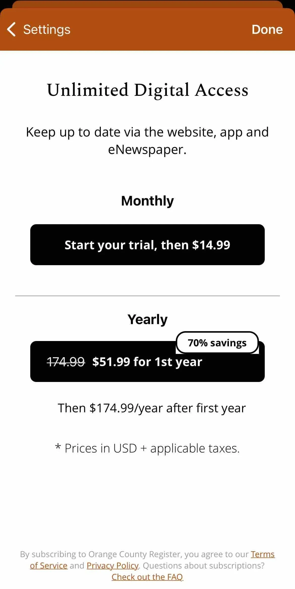 OCRegister paywall screen