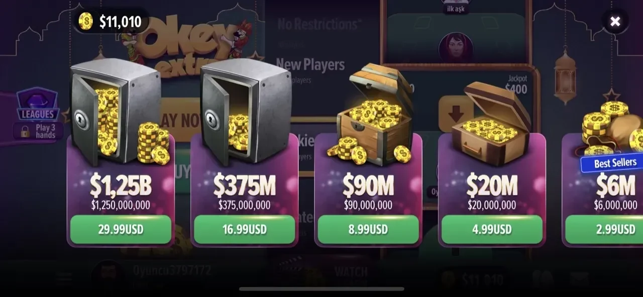 Okey Extra paywall screen