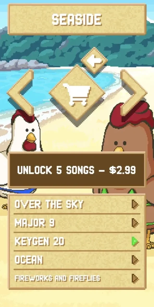 Old School Musical paywall screen