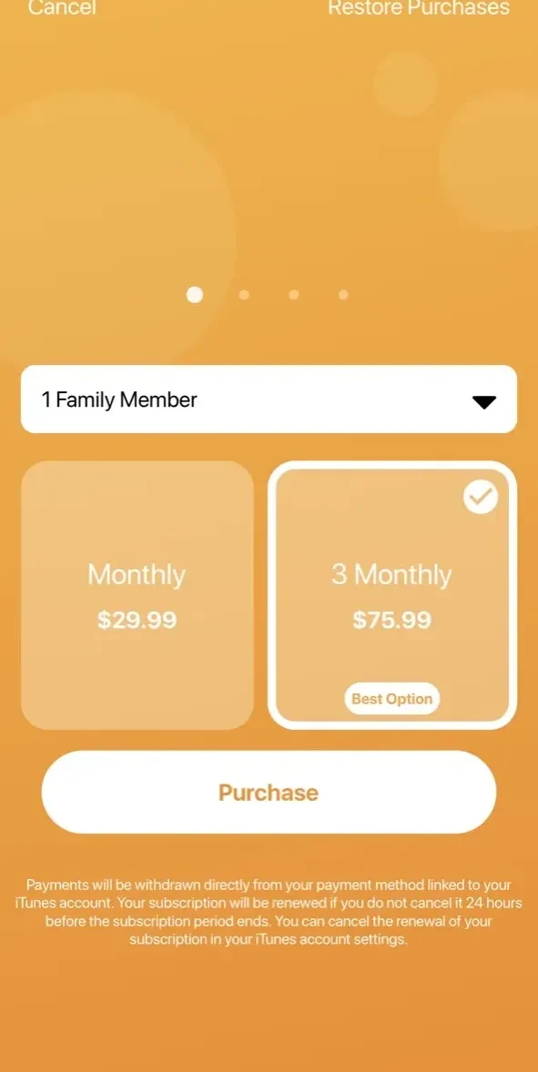 WhenLog paywall screen