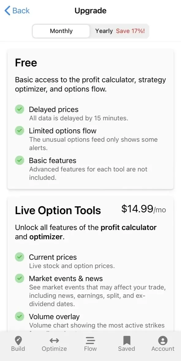 OptionStrat paywall screen