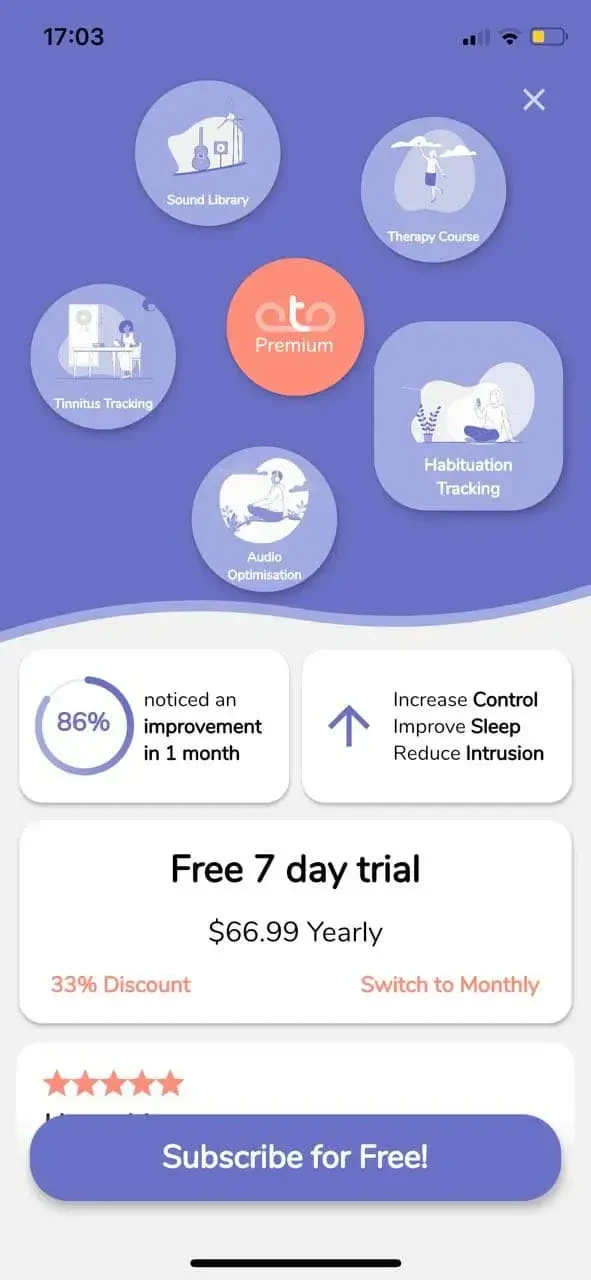 Oto paywall screen