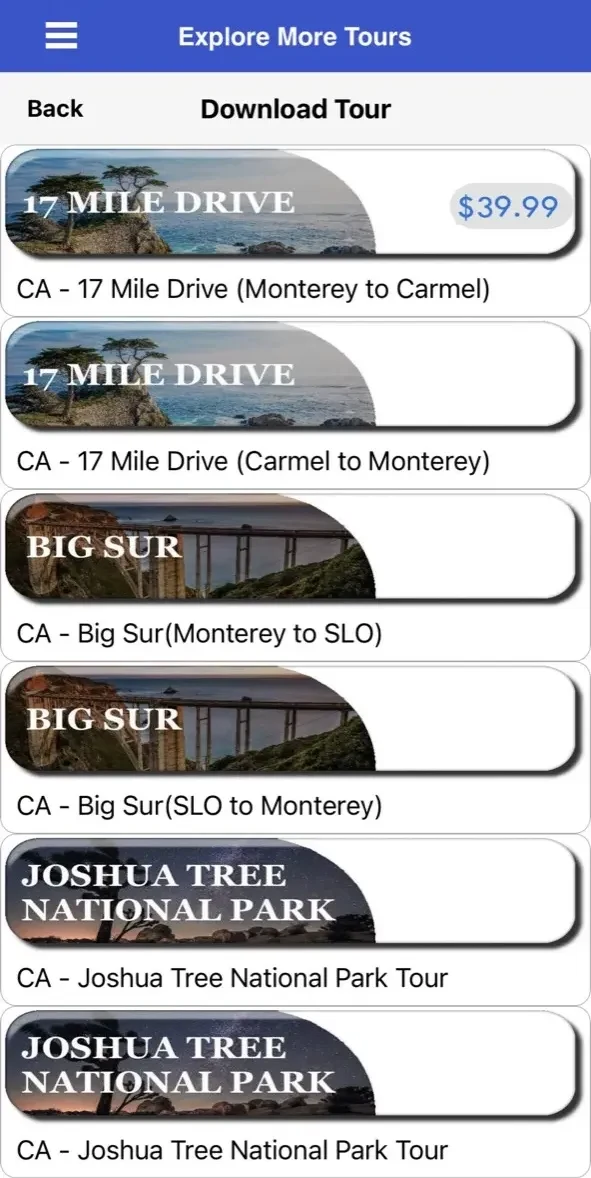 Pacific Coast Highway 1 Guide paywall screen