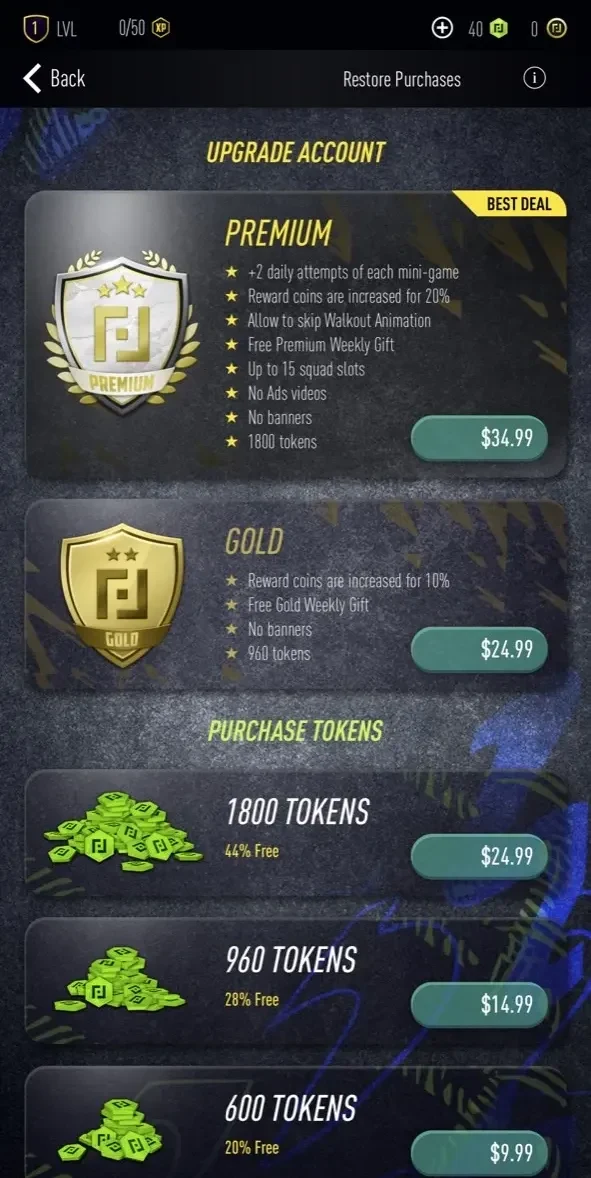 Pacwyn 22 Draft paywall screen