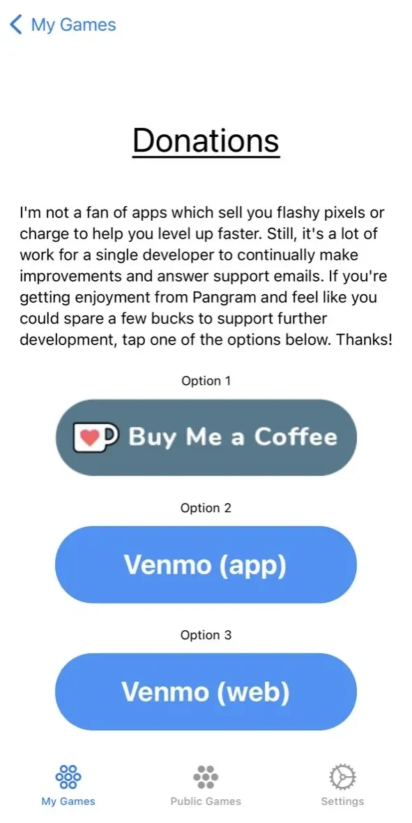 Pangram paywall screen