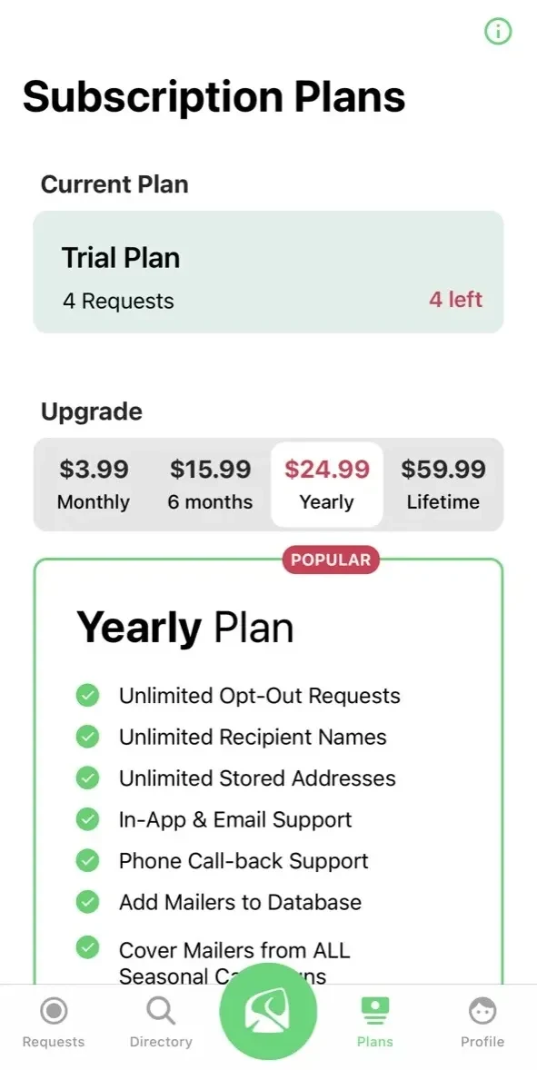 PaperKarma paywall screen