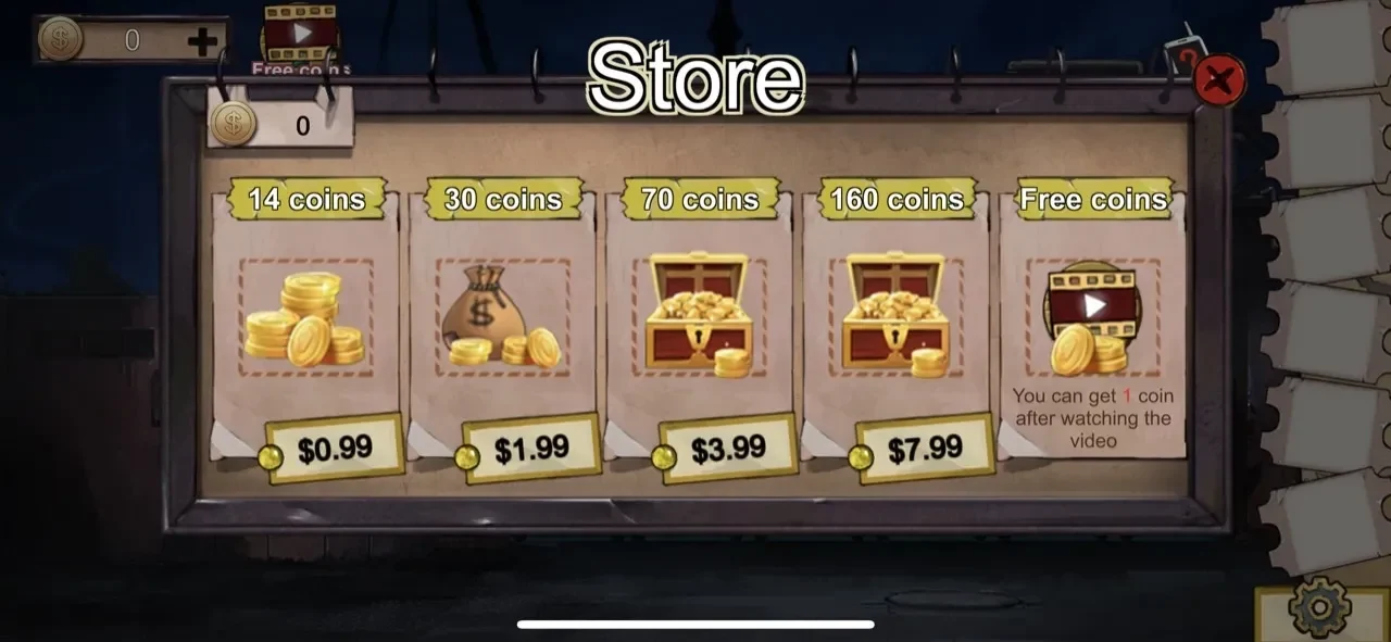 Park Escape paywall screen