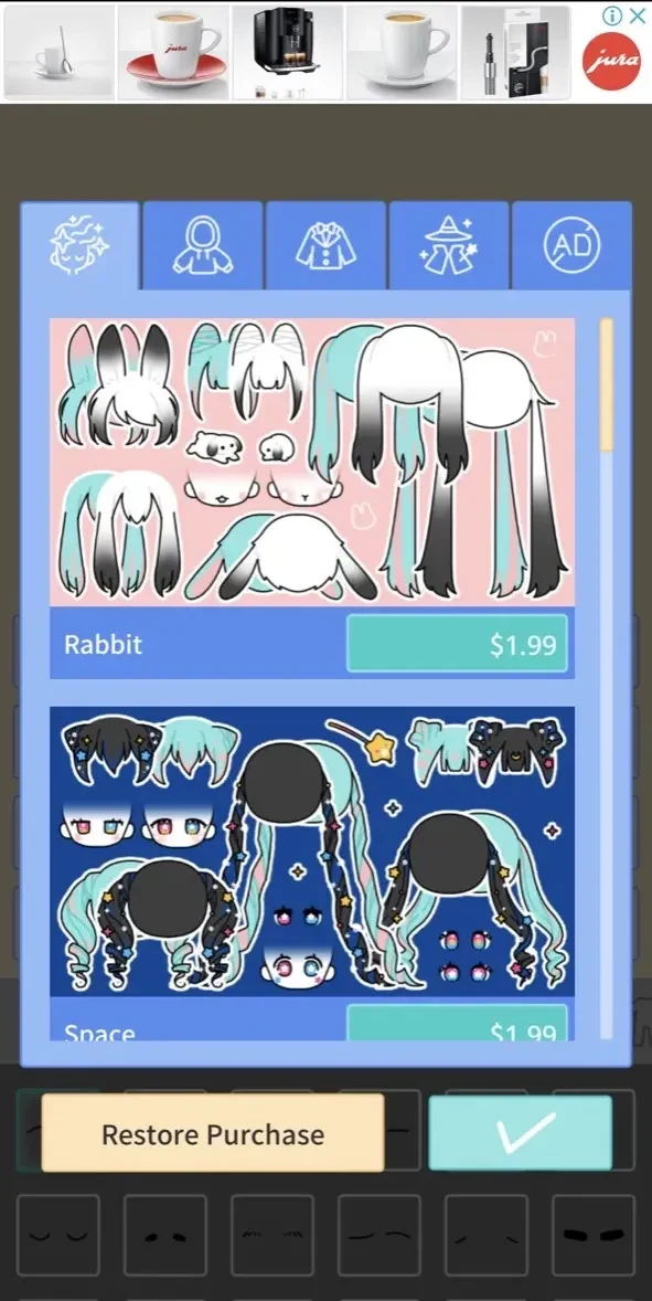 Pastel Friends paywall screen