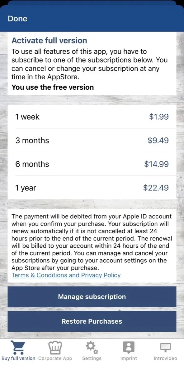 Pauli Universal paywall screen