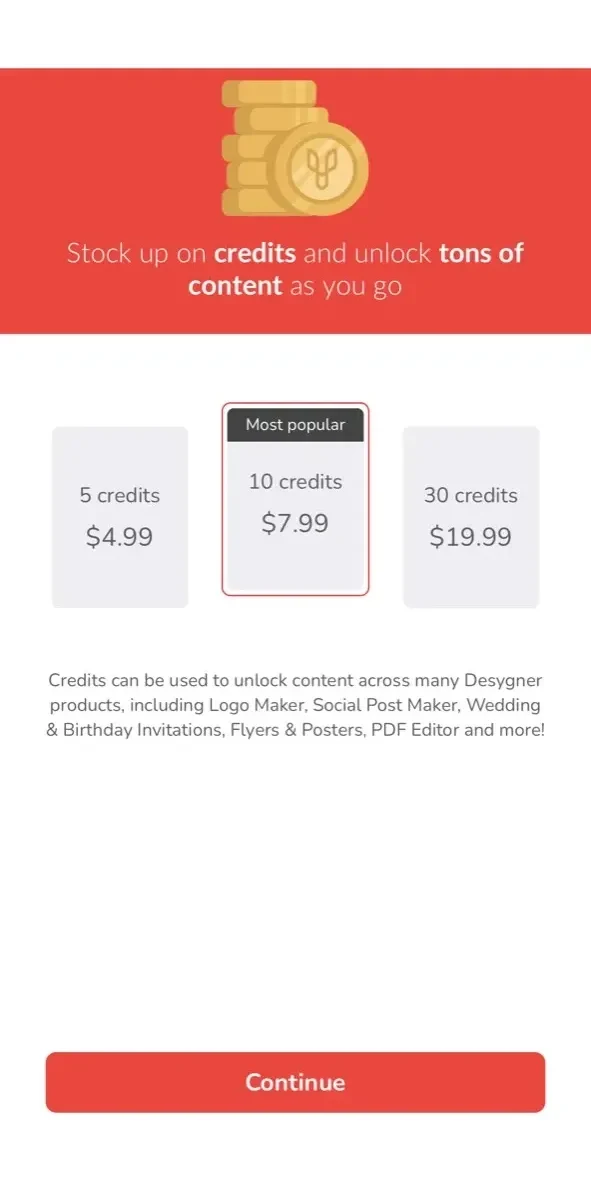 PDF Editor paywall screen