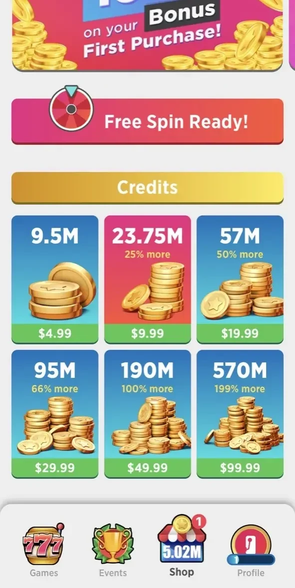 PENN Play Casino jackpot slots paywall screen