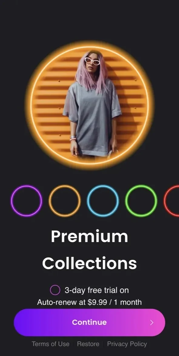 PFP Profile Picture Maker paywall screen