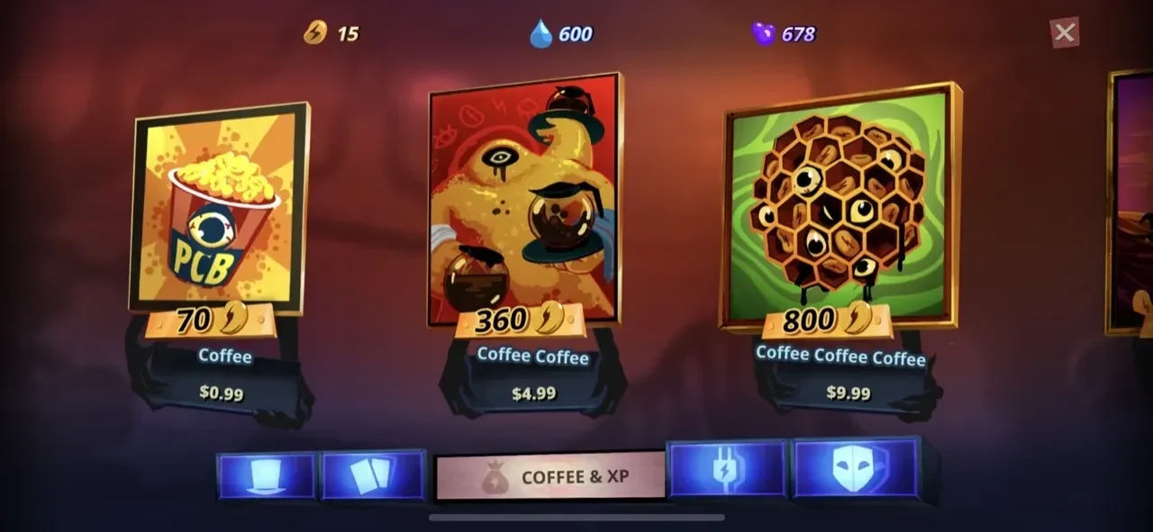 Phobies paywall screen