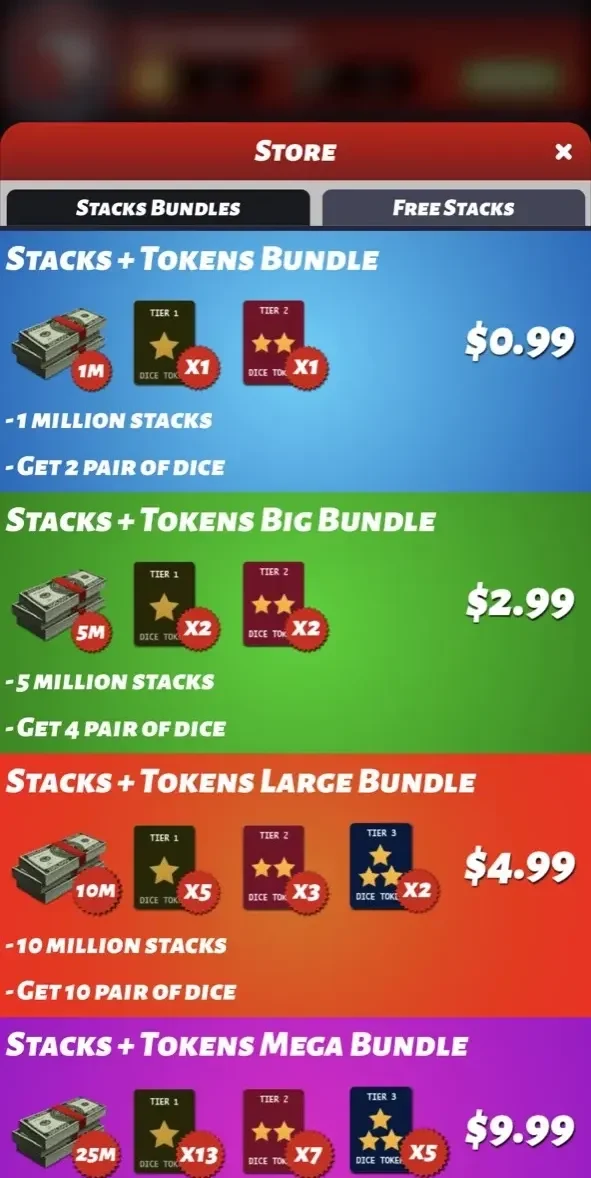 Phone Dice paywall screen