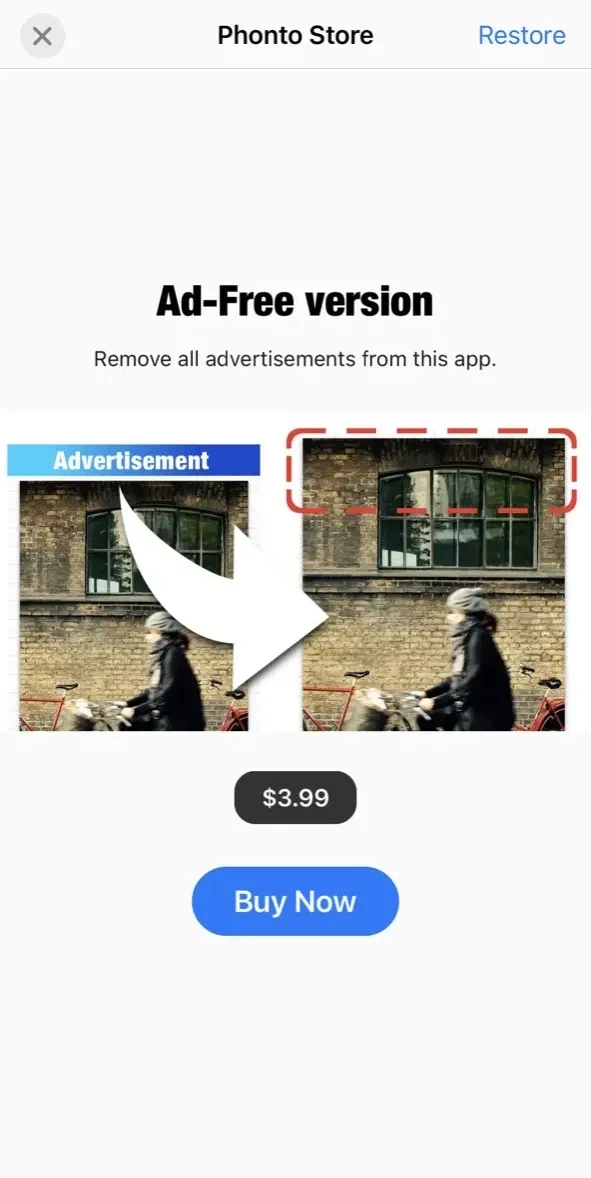 Phonto paywall screen