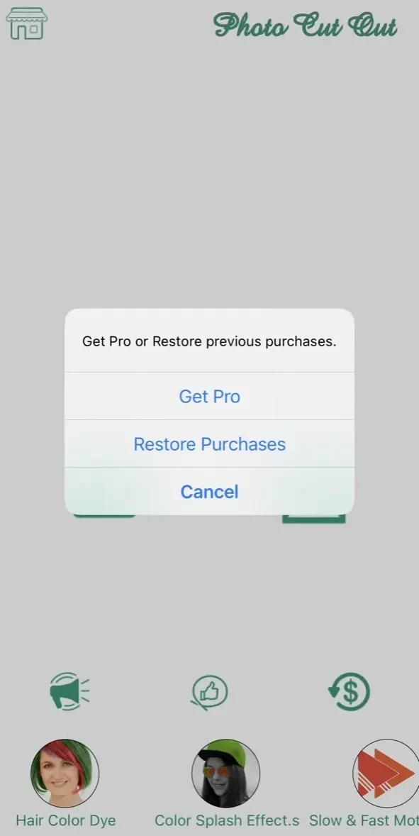 Photo Cut Out Erase Background paywall screen