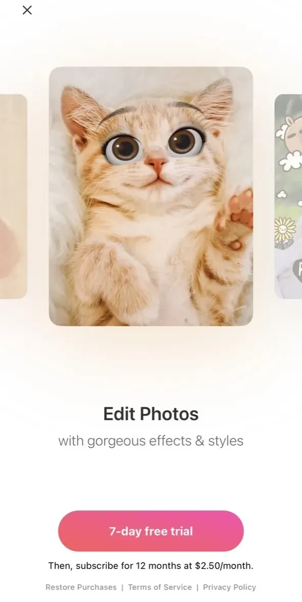 BeautyPlus paywall screen
