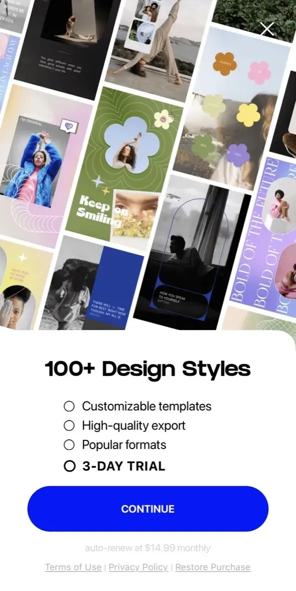 Photo Quote Maker paywall screen