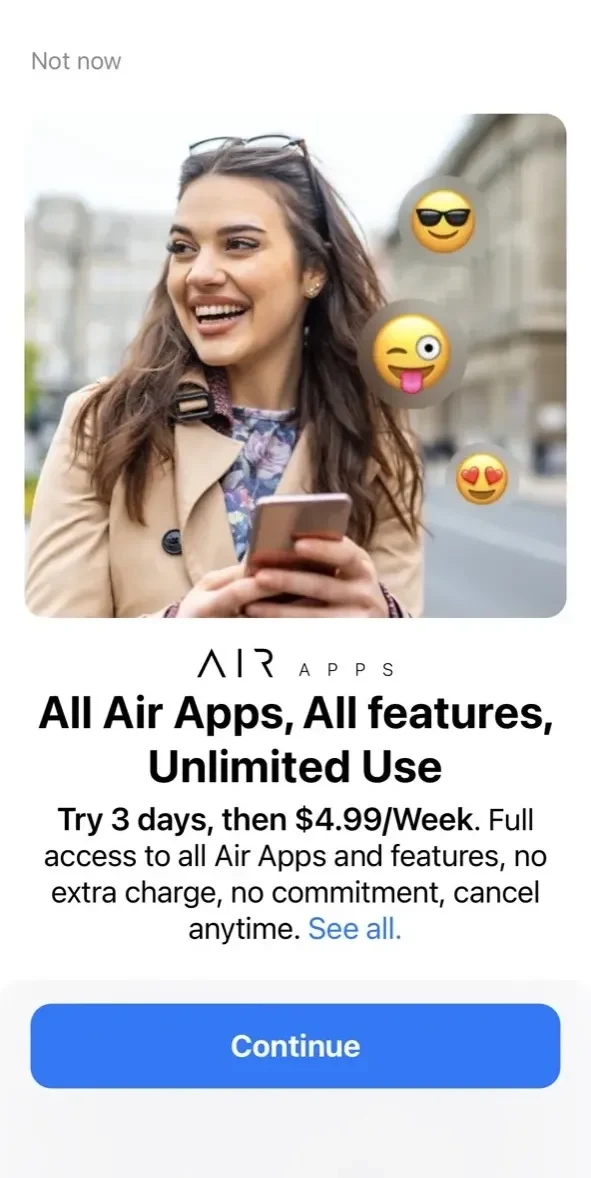 Photo Translator paywall screen