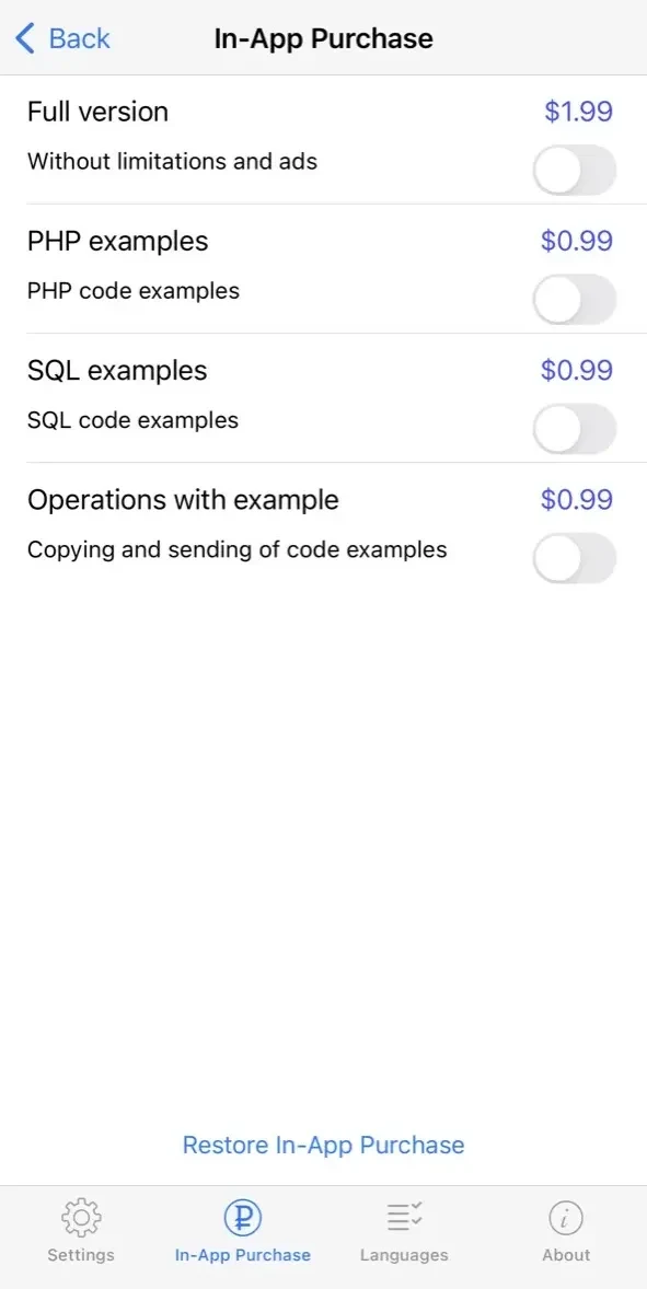 PHP Recipes paywall screen