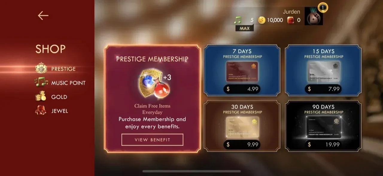 Pianista paywall screen