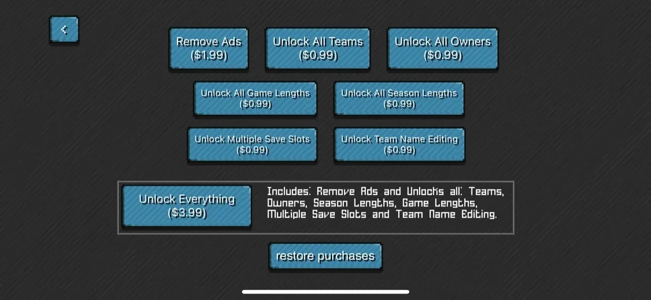 Pixel Pro Baseball paywall screen